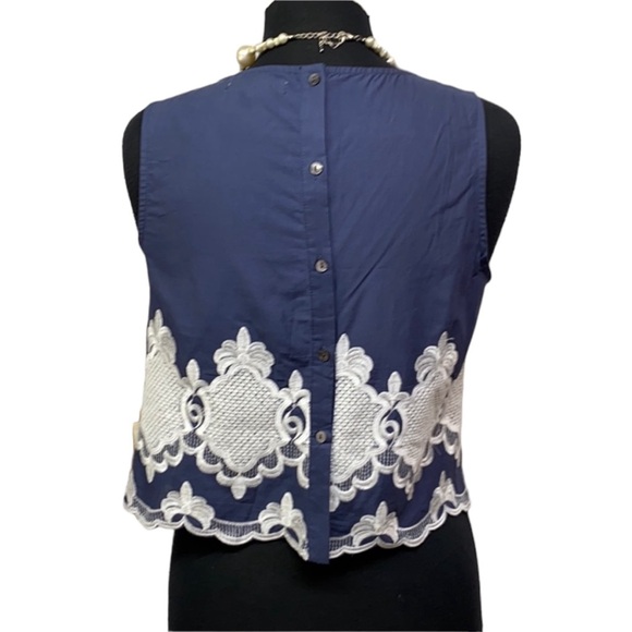 Blush Noir Embroidered Blouse - Picture 2 of 5